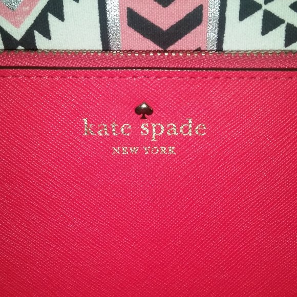 Kate Spade  watermelon pink envelope pouch EUC - Picture 2 of 4